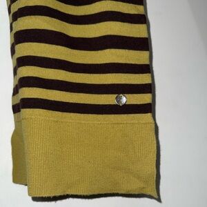 Ted baker Striped Yellow and dark brown scarf 🧣